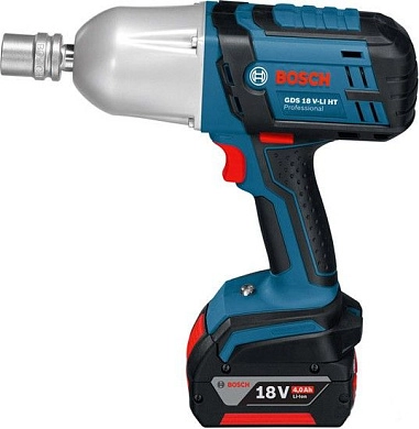 Гайковерт ударный аккум. GDS 18,0 V-LI HT Solo (18.0 В, без АКБ и ЗУ, 1/2", 650 Нм, кор.)( (0 601 9B1 300) BOSCH