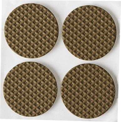 Накладки на мебельные ножки, самоклеящиеся, ЭВА (EVA), коричн.,круглые 35мм, 4шт. (40914-35) STAYER