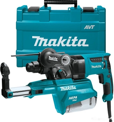 Перфоратор HR 2653 + система пылеудаления (SDS-plus, 800 Вт, 2.9 Дж, чем.) MAKITA