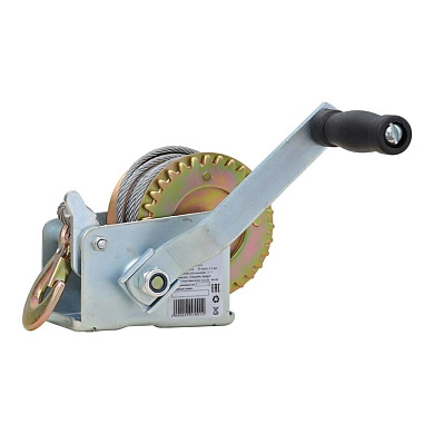 Лебедка ручная ЛР 600 ПРО 10м (усиленные шестерни, закалённая сталь)