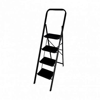 Лестница-стремянка сталь. с широк. ступен. MK (4 ступ. 95/155см, 7.3кг) АЛЮМЕТ