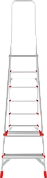 Лестница-стремянка алюм. профес. с площадкой NV3130 (6 ступ. 131/206см, 7.7кг) Новая высота