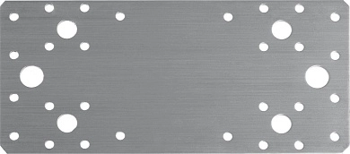 Пластина крепежная нержавеющая НКП-2.0 200х90х2мм, Профессионал (310636-200) ЗУБР