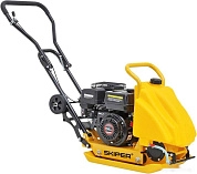 Виброплита SKIPER C90L-WM (LС200F, 6.5л.с., плита 54х42см., 15кН, 25м/мин, рез. коврик, колёса), SKI