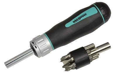 Отвертка трещ. с битами + магнитный держатель, 14пр. (96-4314) WHIRLPOWER