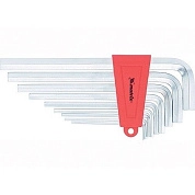 Набор ключей шестигранных 2.0-12мм, 9пр., удлин., Cr-V (12302) MATRIX