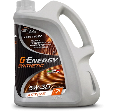 Масло моторное SyntheticActive 5W-30 5л (253142406) G-Energy