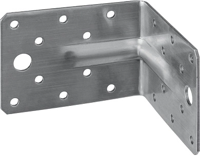 Уголок крепежный усиленный нержавеющий УНКУ-2.0, 65х90х90х2мм, Профессионал (310516-65) ЗУБР