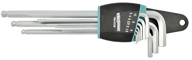 Набор ключей шестигранных 1,5-10мм, 9пр., длинные, Cr-V (158-0709) WHIRLPOWER