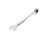 Ключ комбинированный с трещ., удлиненный, 10х10мм, с изог/рук., хром.покр. (121236) HORTZ