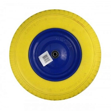 Колесо сменное к тачке 4.00-8 сплошная полиуретановая шина (G71023) GEKO