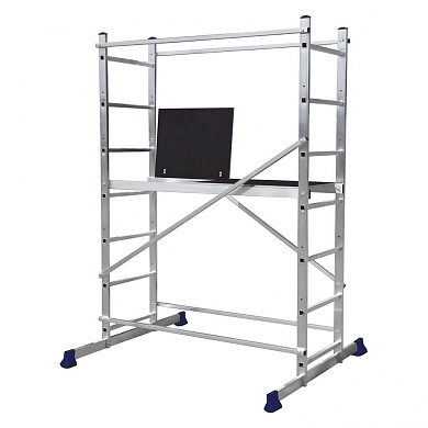 Вышка-тура алюминиевая, 3.2 метра, 7 ступеней (97971) СИБРТЕХ