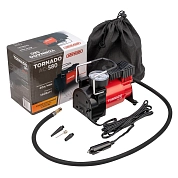 Компрессор метал. 40л/мин в прикуриватель ТОРНАДО АС-580 (S02001019) SKYWAY