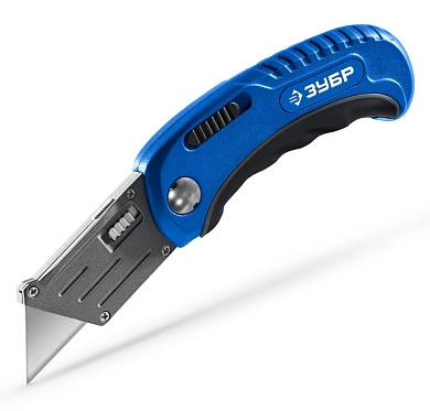 Нож универсальный складной, с трапециевидным лезвием "Компакт-А24" (09226) ЗУБР