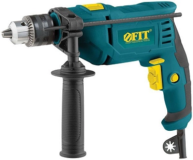 Дрель ударная ID-800 (800 Вт, до 13 мм в бет., 1 скор., патрон ЗВП, кор.)(F_80077) FIT