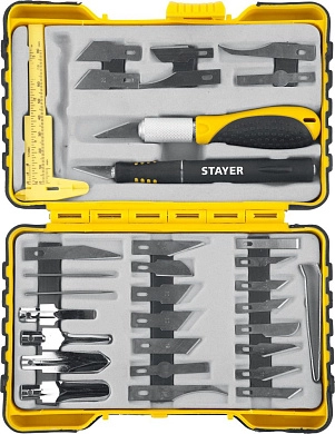 Набор резцов ручных по дереву, 33пр. "PROFI" (1831-H33) STAYER