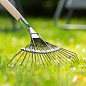 Грабли веерные стальные, 385 мм, 20 плоских зубьев, оксидированные, без черенка (61778) СИБРТЕХ фото7