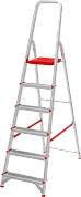 Лестница-стремянка алюм. профес. NV3110 (6 ступ. 125/195см, 6.5кг) Новая высота