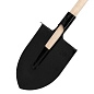 Лопата штыковая, 205х275х1400мм, деревянный черенок (61460) фото4