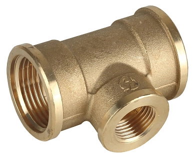 Тройник переходной, латунь, г/г/г, 1"-1/2"-1" (51061-1-1/2-1) GENERAL FITTINGS
