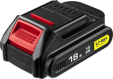 Аккумулятор 18В 1шт 1,5 А/ч Li-ion (АКБ-18-Ли 15М2) ЗУБР