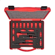 Набор инструментов диэл. (головки, трещотки, ключи) (НИИ-15) КВТ