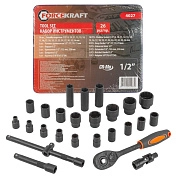 Набор инструментов 26пр. 1/2'' (6гр.)(8-36мм)(FK-4027) FORCEKRAFT