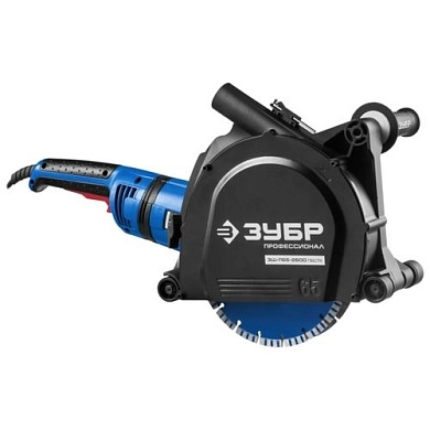 Бороздодел (штроборез) ЗШ-П65-2600 ПВСТК (2600 Вт, макс. глуб. 65 мм, диск 230x22.23 мм, чем.) ЗУБР