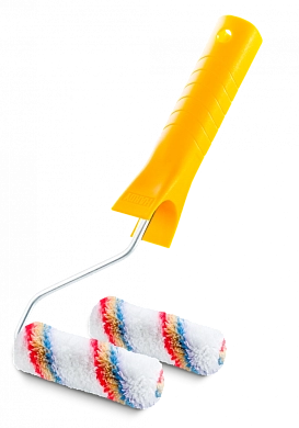 Валик меховой 100мм/6мм, туба 15мм, ворс 11мм, полиакрил "Elitakolor", 2шт. (0124-231510) HARDY