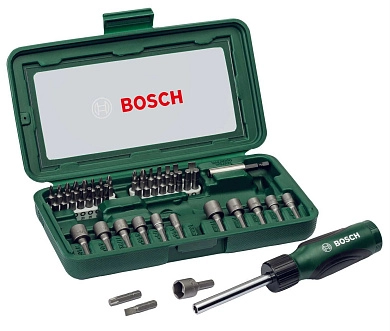 Набор бит и головок + отвертка, 46пр. (2 607 019 504) BOSCH