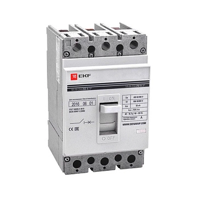 Выключатель автоматический ВА-99 (3P 250/125А 400-690В 35кА IP30) mccb99-250-125 EKF PROxima