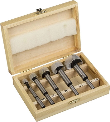 Набор сверл Форстнера по дереву, 5шт( d=10-35мм) (2994-H5) ЗУБР