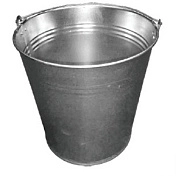 Ведро стальное оцинкованное 9л (240х270х195мм)