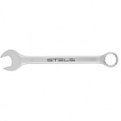 Ключ комбинированный, 27 мм, CrV, матовый хром (15218) STELS