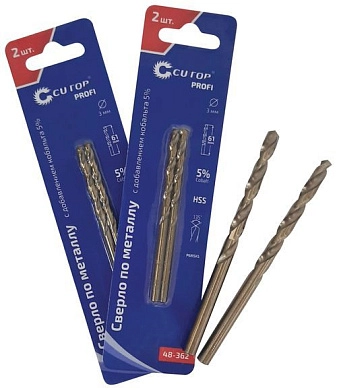 Сверло по металлу ц/х 9.0х81х125 мм, HSS-Co Profi (F_48-385) CUTOP