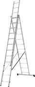 Лестница алюминиевая 3-х секц. NV1230 (12 ступ. 319/787см, 14.6кг) Новая Высота