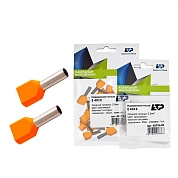 Наконечник штыревой втулочный изолированный НШвИ(2) 4012 2х4мм2 (уп/100шт) 45719-100 ETP