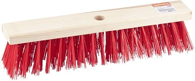 Щетка "EURO" уличная без ручки, буковая колодка, жесткая щетина, 40см (39192-40) Grinda