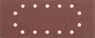 Лист шлифовальный универсальный STAYER "MASTER" на зажимах, 14 отверстий по периметру, для ПШМ, Р80,