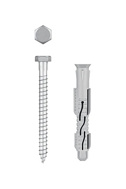 Дюбель фасадный, нейлон/цинк ФД-П 10х80мм, 50 шт (301475-080) ЗУБР