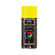 Краска аэрозольная акриловая желтая 400 мл. (4041) SENFINECO