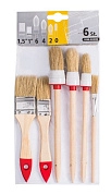 Набор круглых и плоских кистей, 6шт. (0280-040006) HARDY