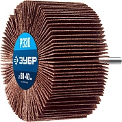 Круг шлифовальный лепестковый d 80х40мм, P320, на шпильке d 6мм (36604-320_z01) ЗУБР