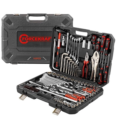 Набор инструментов слесарных (1/2", 1/4", 3/8") 142пр. (FK-41421-5 new) FORCEKRAFT