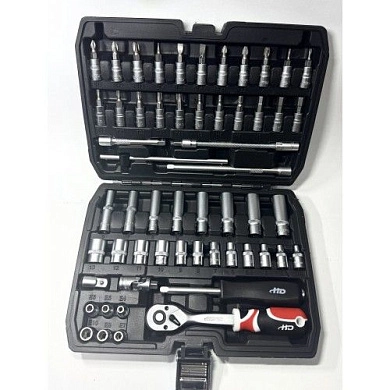 Набор инструмента автомобильного 1/4", 56 пр. (HD-14501) H-D