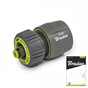 Соединение быстросъемное с аквастопом 1/2" - 5/8" LIME LINE SOFT (LE-S2140K) BRADAS