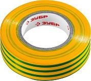 Изолента ПВХ, 19мм/20м, желто-зеленая "Электрик-20" "ПРОФЕССИОНАЛ" (1234-6_z02) ЗУБР