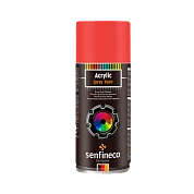Краска аэрозольная акриловая красный 400 мл. (4228) SENFINECO