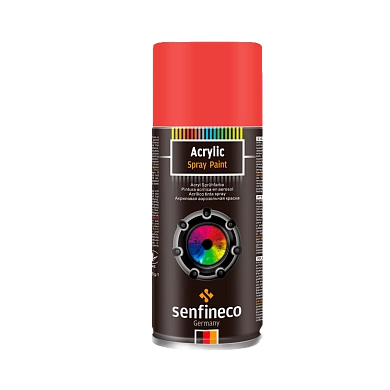 Краска аэрозольная акриловая красный 400 мл. (4228) SENFINECO