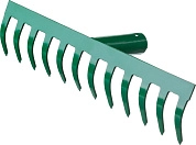 Грабли, 12 зубцов, прямые, 312x60мм (39610-12_z01) РОСТОК